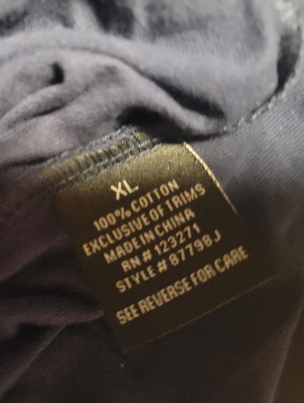 Juniors Brooklyn Top Tee Blue W Buttons .. New W Tag Xl - Picture 5 of 5